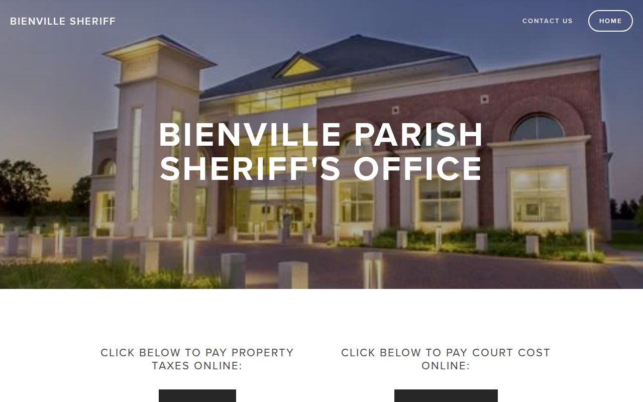 Bienville Parish criminal records sheriff website