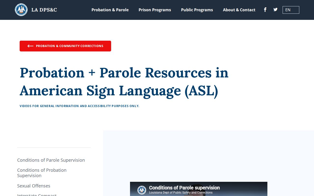 Bienville Parish criminal history probation and parole